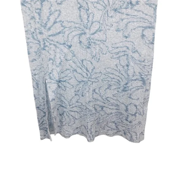 Skin Lounge Dress Blue Floral Pattern Size 2 Made in Peru - Picture 6 of 10